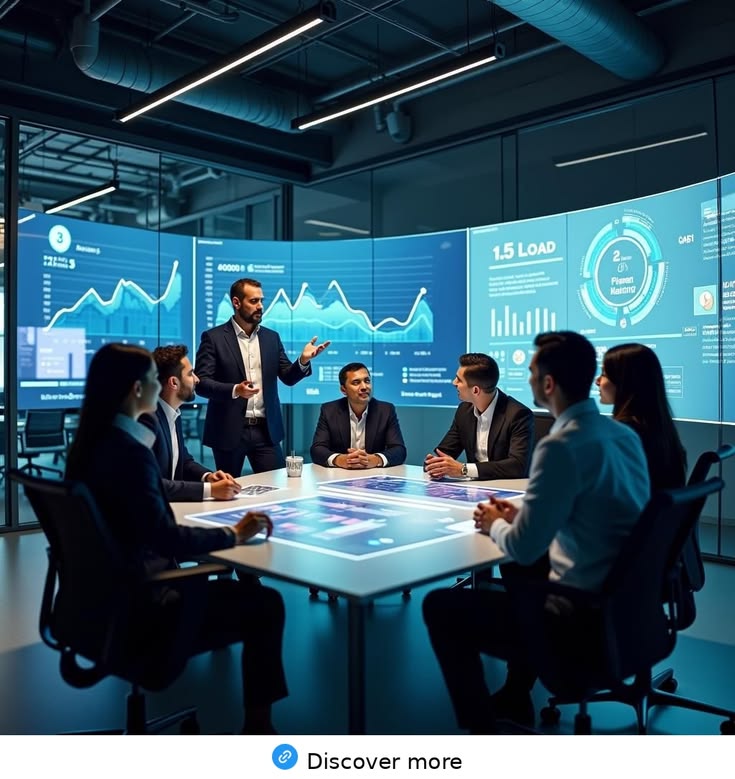 Team IT che collabora su un piano operativo